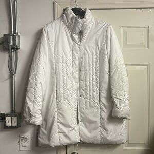 Marcelle Renee White Puffer Snow Jacket Size 2XL